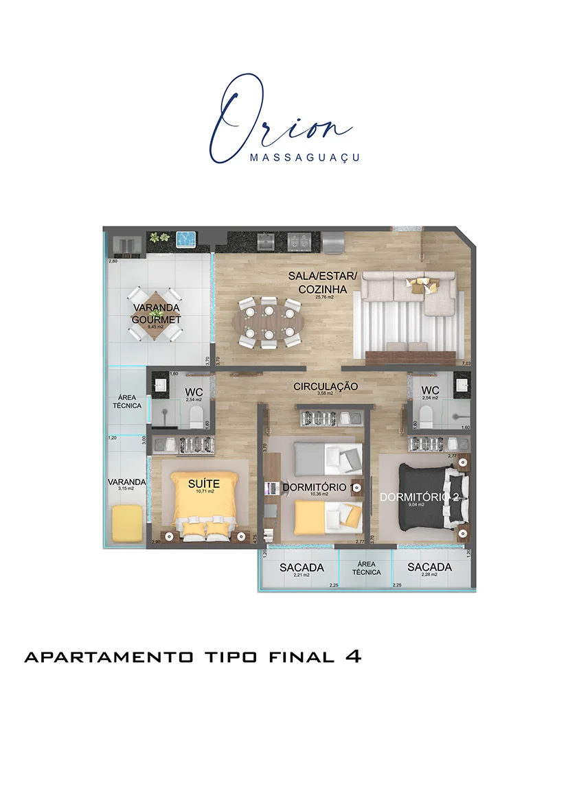 Planta Tipo Final 4 Orion